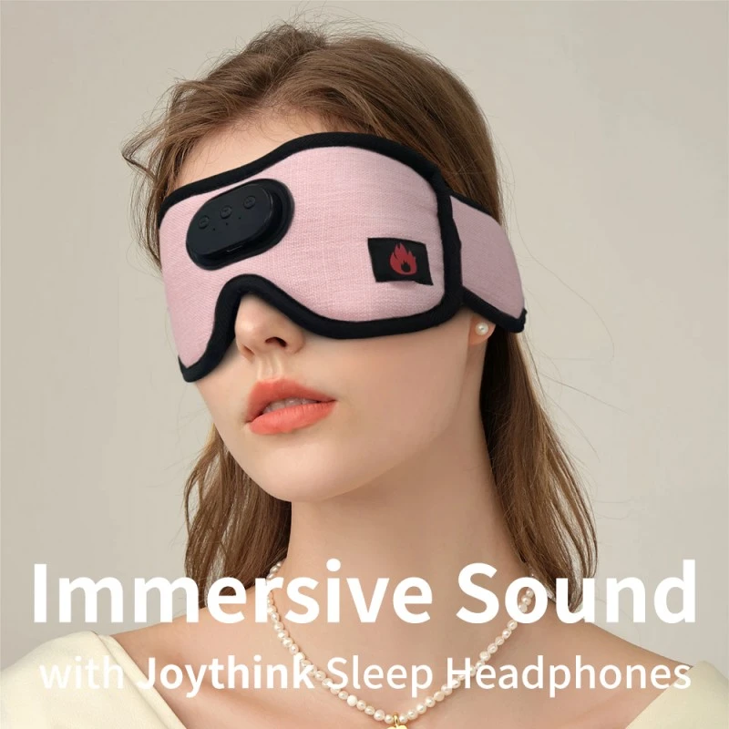Heated Bluetooth Sleep Eye Mask Sleep Headphones Flax Meal